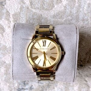 Michael Kors Women’s Gold Tone Hartman MK3490 Watch